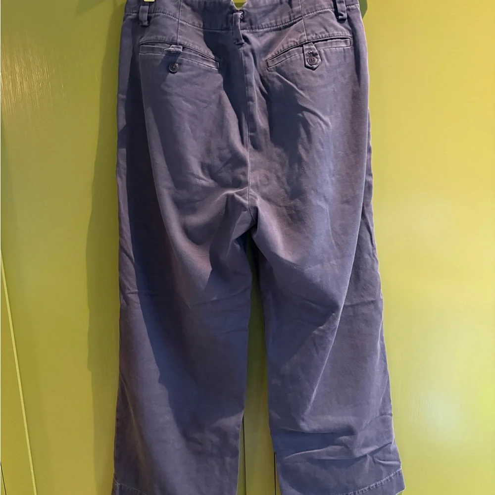 J Crew Chino navy blue pleated chinos size 8